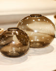 Indigo Road by Egypt Sherrod x East at Main Caspian Hand Blown Round Glass Vase (Set of 2)