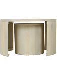 Indigo Road by Egypt Sherrod x East at Main Cyrus Round Storage Coffee Table and Nesting Stool