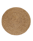 Liv Hand-Woven Natural Abaca Wood Round Coffee Table