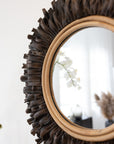 Indigo Road by Egypt Sherrod x East at Main Hapsala Rattan Round Starburst Mirror