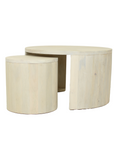 Indigo Road by Egypt Sherrod x East at Main Cyrus Round Storage Coffee Table and Nesting Stool