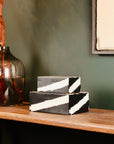 Indigo Road by Egypt Sherrod x East at Main Kamari Geometric Inlay Decorative Nesting Box (Set of 2)