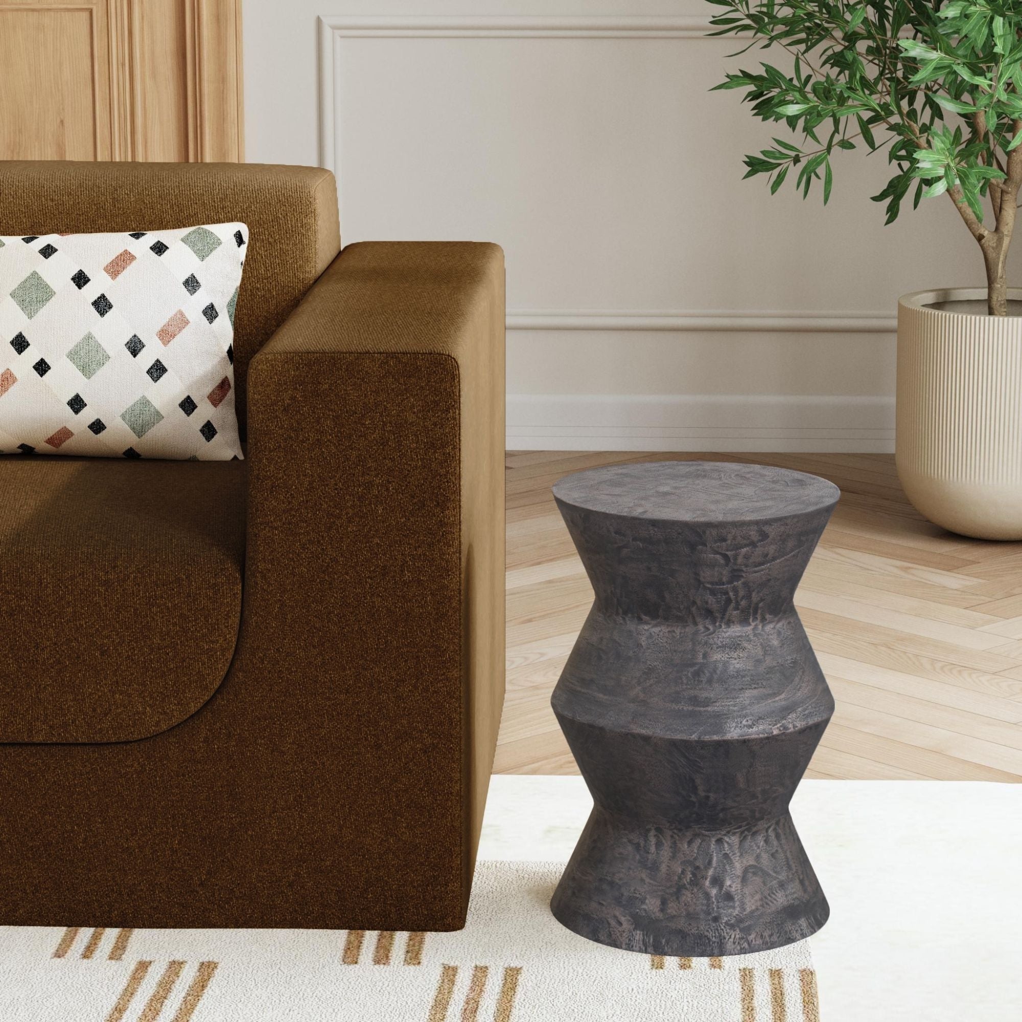 Contemporary Zigzag Side Table: Stylish, Space-Saving Furniture for ...