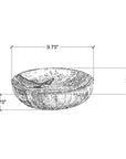 Indigo Road by Egypt Sherrod x East at Main Kiena Oval Petrified Wood Bowl