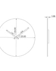 Indigo Road by Egypt Sherrod x East at Main Sunburst Textured Wall Clock
