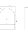 Indigo Road by Egypt Sherrod x East at Main Hera Antiqued Metal Arch Mirror