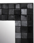 Block Rectangular 39" Recycled Wood Mirror