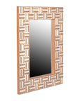 Pyramid Recycled Wood Rectangle Mirror