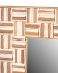 Pyramid Recycled Wood Rectangle Mirror