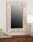 Mila Rectangular 26" Coconut Shell Mirror