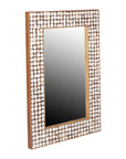 Mila Rectangular 26" Coconut Shell Mirror