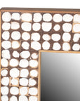 Mila Rectangular 26" Coconut Shell Mirror