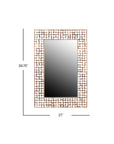 Mila Rectangular 26" Coconut Shell Mirror