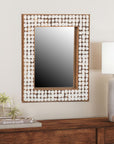 Mila Rectangular 26" Coconut Shell Mirror