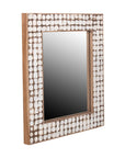 Mila Rectangular 26" Coconut Shell Mirror