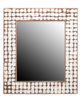Mila Rectangular 26" Coconut Shell Mirror