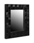 Block Rectangular 39" Recycled Wood Mirror