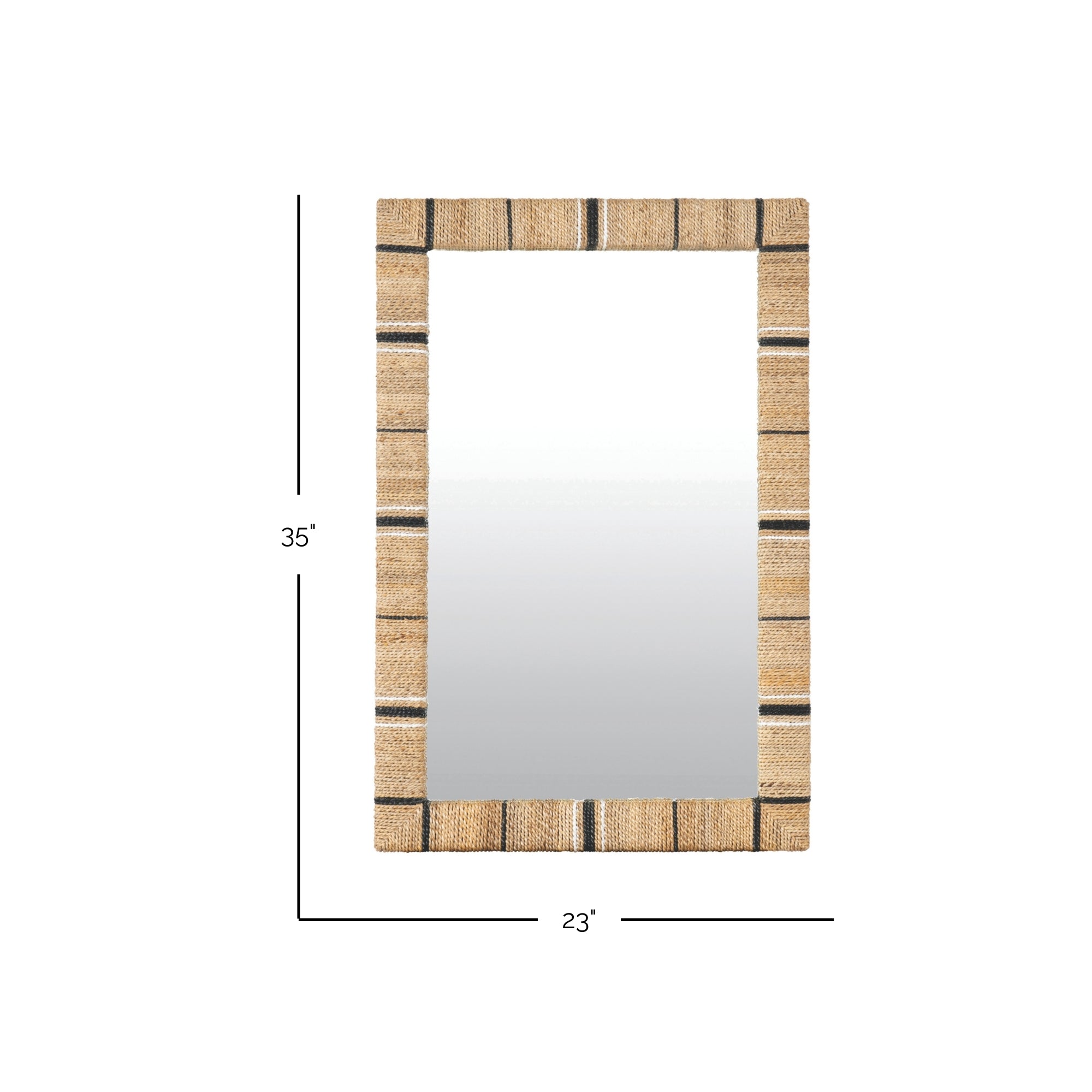Leila Seagrass Rectangular Mirror