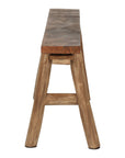 Ember Narrow Solid Wood A-Frame Bench