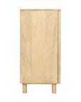 Indigo Road by Egypt Sherrod x East at Main Chiara Carved Wood Geometric Diamond Two Door Cabinet