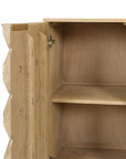 Indigo Road by Egypt Sherrod x East at Main Chiara Carved Wood Geometric Diamond Two Door Cabinet
