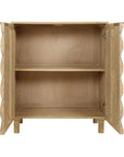 Indigo Road by Egypt Sherrod x East at Main Chiara Carved Wood Geometric Diamond Two Door Cabinet