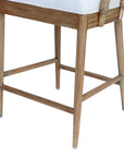 Malibu Solid Wood Upholstered Counterstool