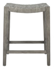 Indigo Road by Egypt Sherrod x East at Main Javi Rattan and Mahogany Counterstool (Set of 2)