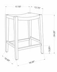 Indigo Road by Egypt Sherrod x East at Main Javi Rattan and Mahogany Counterstool (Set of 2)