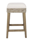 Harlow Upholstered Backless Counter Stool, Set of 2 Solid Wood counter stool