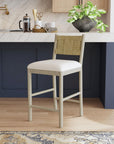 Indigo Road by Egypt Sherrod x East at Main Kauai Woven Seagrass Counter Stool