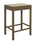 Brown Boden Cane Woven Counter Stool, Set of 2 Mahogany Wood counter stool