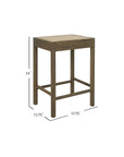 Boden Cane Woven Counter Stool, Set of 2