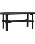 Acacia Oval Solid Wood Coffee Table