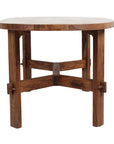 Acacia Oval Solid Wood Coffee Table