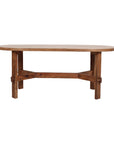 Acacia Oval Solid Wood Coffee Table