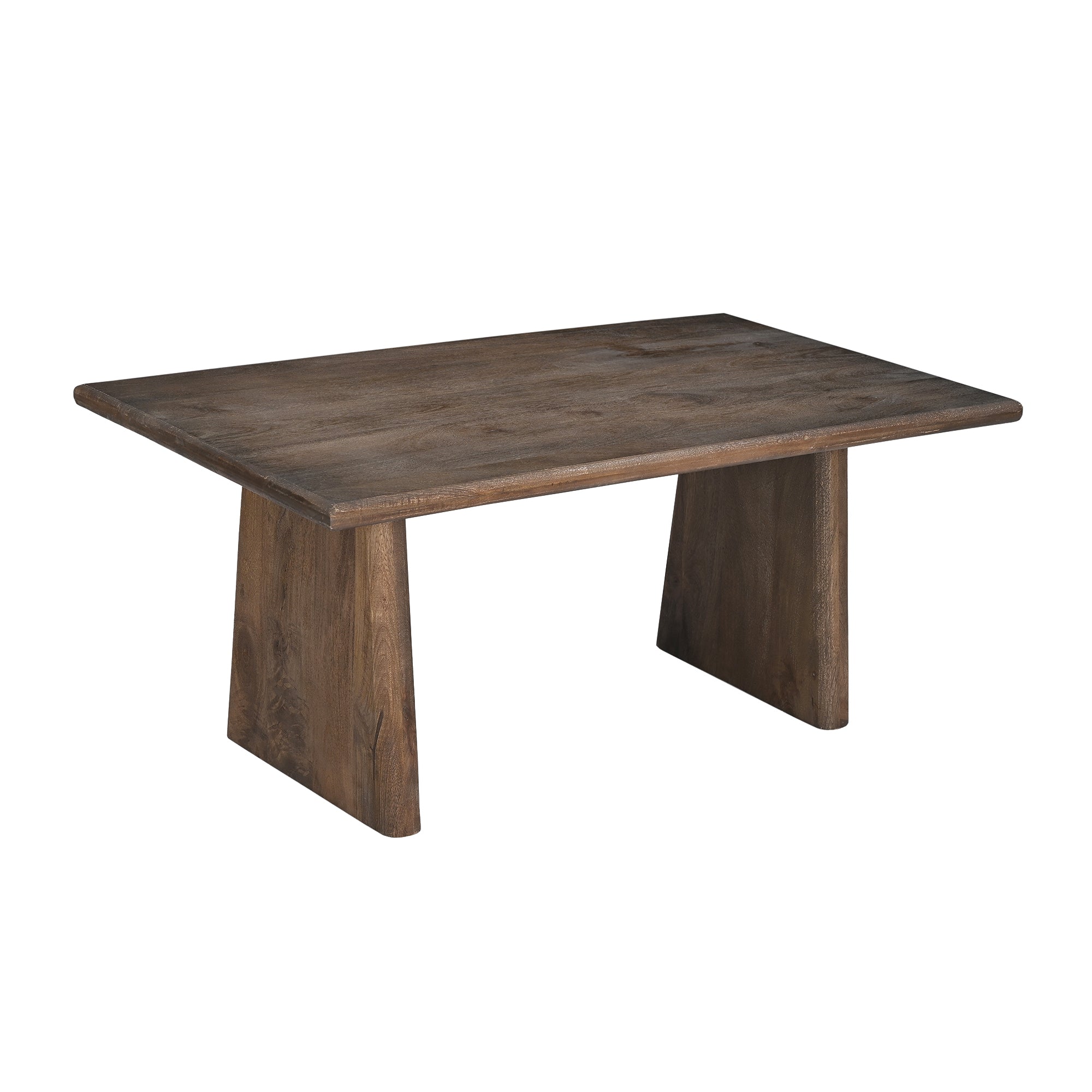 Trapezium Plank Wood Coffee Table – East at Main