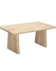 Trapezium Plank Wood Coffee Table