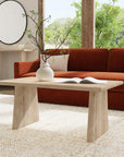 Indigo Road by Egypt Sherrod x East at Main Trapezium Plank Wood Coffee Table