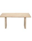 Trapezium Plank Wood Coffee Table