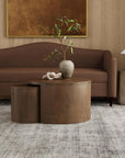 Indigo Road by Egypt Sherrod x East at Main Cyrus Round Storage Coffee Table and Nesting Stool