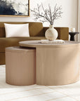 Indigo Road by Egypt Sherrod x East at Main Cyrus Round Storage Coffee Table and Nesting Stool