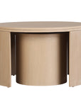Indigo Road by Egypt Sherrod x East at Main Cyrus Round Storage Coffee Table and Nesting Stool