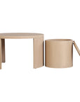 Indigo Road by Egypt Sherrod x East at Main Cyrus Round Storage Coffee Table and Nesting Stool