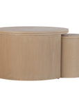 Indigo Road by Egypt Sherrod x East at Main Cyrus Round Storage Coffee Table and Nesting Stool