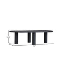 Kali Oval Solid Wood Coffee Table With Round Legs