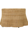 Betty Skirted Handwoven Rattan 33" Coffee Table