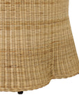 Betty Skirted Handwoven Rattan 33" Coffee Table