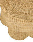 Betty Skirted Handwoven Rattan 33" Coffee Table