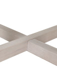 Christie Cross Base Wood Coffee Table